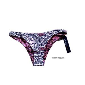Gypsy 05 Sand Reversible Paisley Print Bikini Bottom Women Color Multi Size M